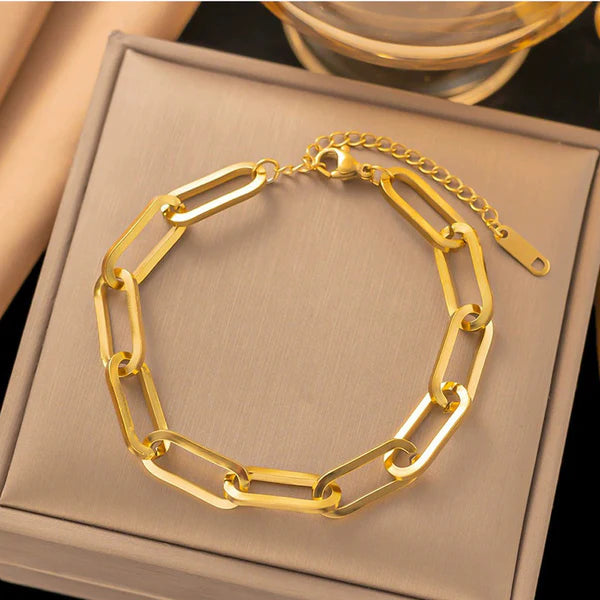 Gold Plated Anti Tarnish Stainless Steel Rope Style Wraparound Bracelet