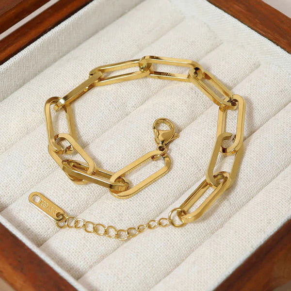 Gold Plated Anti Tarnish Stainless Steel Rope Style Wraparound Bracelet